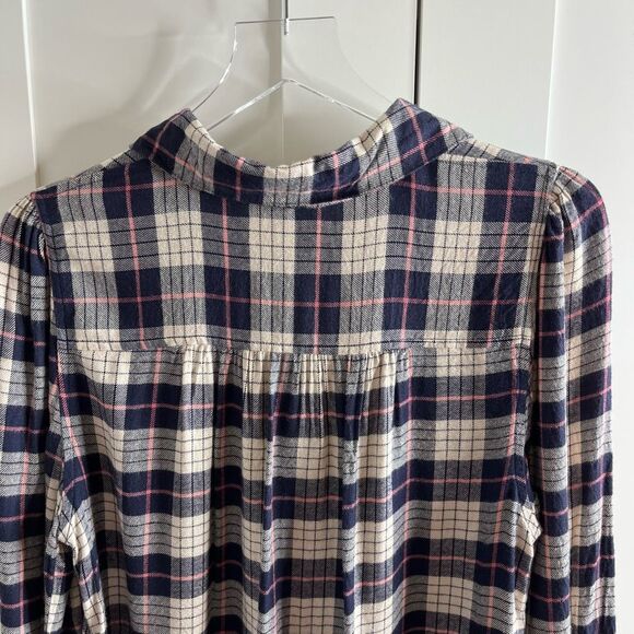 Anthropologie Hester & Orchard Plaid Flannel Button Down Top small - Picture 12 of 14